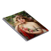 バラ付き女性 ノートブック (右側)