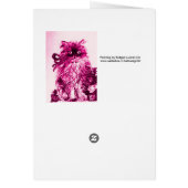 バラ付き子猫，ピンク明るい赤紫色白 (裏面)