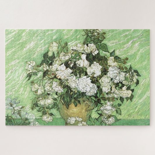 バラ付き花瓶 – Van Gogh Painting Artヴィンテージ ジグソーパズル (横)