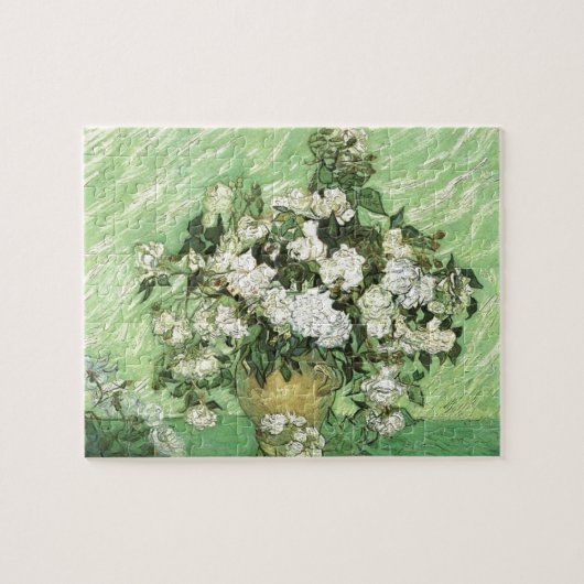 バラ付き花瓶 – Van Gogh Painting Artヴィンテージ ジグソーパズル (横)