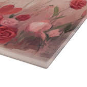 バラ付きAiredale – バレンタインデー カッティングボード (角)