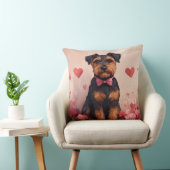 バラ付きAiredale – バレンタインデー クッション (椅子)