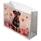バラ付きAiredale – バレンタインデー ラージペーパーバッグ (裏面アングル)