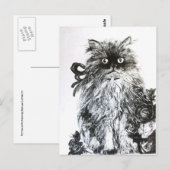 バラ付きKITTEN ポストカード (正面/裏面)