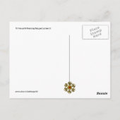 バラ付きKITTEN，黄色オレンジブルー ポストカード (裏面)