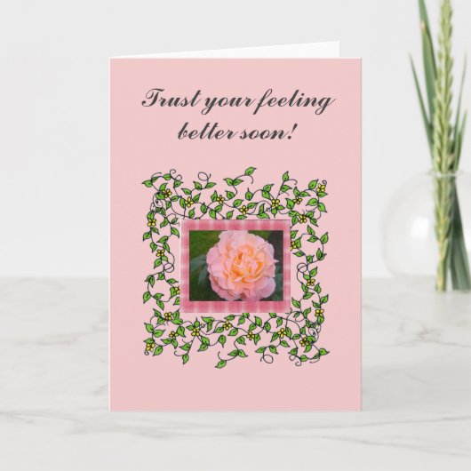 バラ付つる植物 カード (正面)