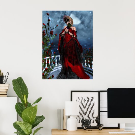 バラ仮装 ポスター (ホームオフィス)