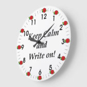 バラ保は2時書間で静か ラージ壁時計 (傾斜)