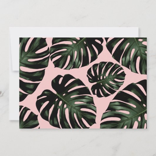 バラ先ウェディングフォト日付カードを保存 セーブザデート (裏面)