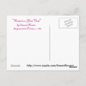 バラ入りガラス花瓶byマネ葉書 ポストカード (裏面)