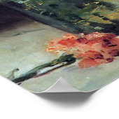 バラ入りガラス花瓶Still Life by Manetプリント ポスター (角)