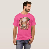 バラ入りフワフワ Tシャツ (正面フル)