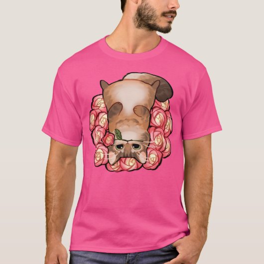 バラ入りフワフワ Tシャツ (正面)