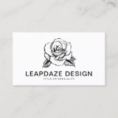 バラ入れ墨 名刺 (正面)