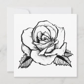 バラ入れ 招待状 (正面)