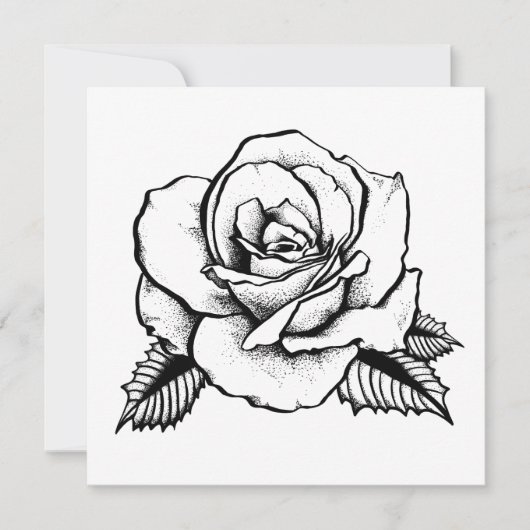 バラ入れ 招待状 (正面)