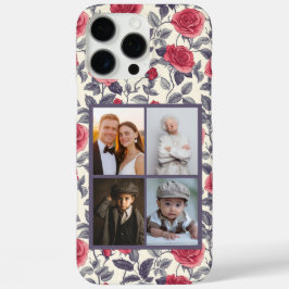 バラ写真コラージュIphoneケース用ホリデーギフト iPhone 16 Pro Maxケース