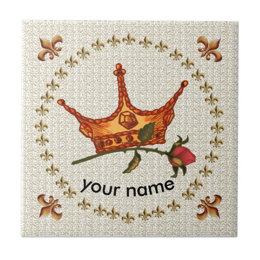 バラ冠 タイル (正面)