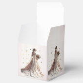 バラ冬の結婚式の花嫁ゴールデンシャイニーハートパーティー フェイバーボックス (オープン)