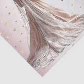 バラ冬の結婚式の花嫁ゴールデンシャイニーハートパーティー 薄葉紙 (詳細)