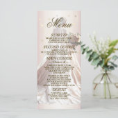 バラ冬の結婚式の花嫁ゴールデンシャイニーハート メニュー (スタンド正面)