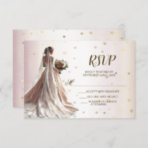 バラ冬の結婚式の花嫁ゴールデンシャイニーハート