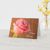 バラ勇気付けられる カード (黄色い花)