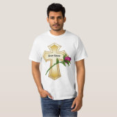 バラ十字架Tシャツ Tシャツ (正面フル)