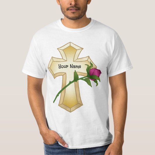 バラ十字架Tシャツ Tシャツ (正面)