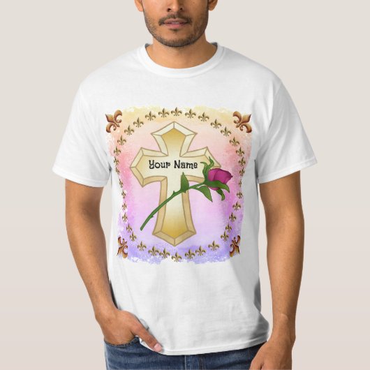 バラ十字架Tシャツ Tシャツ (正面)