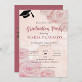 バラ卒業党招待状 招待状 (正面/裏面)