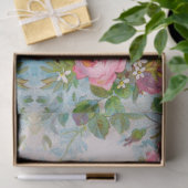 バラ及びジャスミンフローラモノグラムティッシュペーパー 薄葉紙 (ギフト)