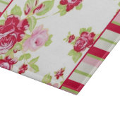 バラ及びストライプガラス切断板 カッティングボード (角)