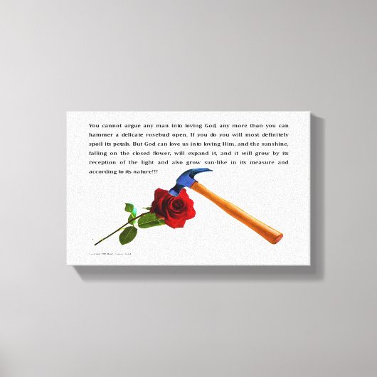 バラ及びハンマー キャンバスプリント (正面)
