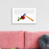 バラ及びハンマー キャンバスプリント (インサイチュ (リビング))