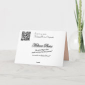 バラ及びハートの親友は大事な行事を梳きます サンキューカード (裏面)