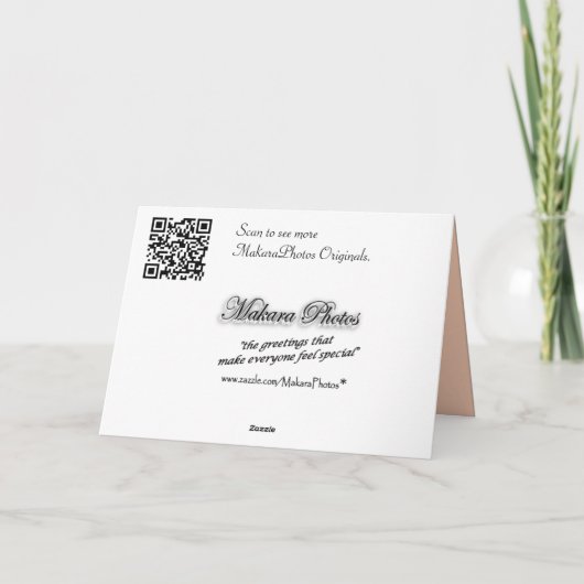 バラ及びハートの親友は大事な行事を梳きます サンキューカード (裏面)