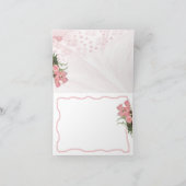 バラ及びレースはあらゆる大事な行事のためにカスタマイズ サンキューカード (内部)