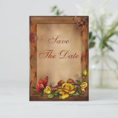 バラ及び蝶ベビーシャワーの保存日付 セーブザデート (スタンド正面)