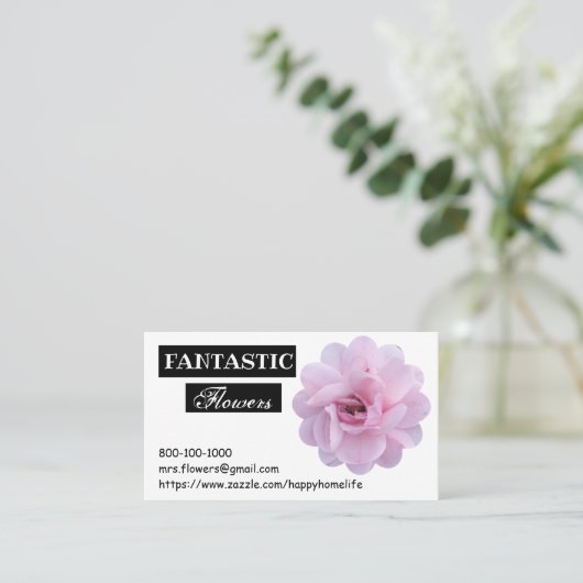 バラ名刺 名刺 (スタンド正面)