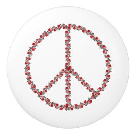 バラ和平サイン セラミックノブ