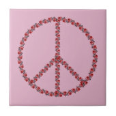 バラ和平サイン タイル (正面)