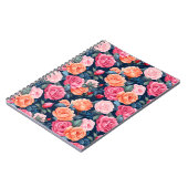 バラ咲き花パターン–80037 ノートブック (左側)