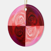 バラ四半期 セラミックオーナメント (左)