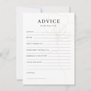 バラ図解入りの、写真付きの花嫁Beアドバイスカード サンキューカード