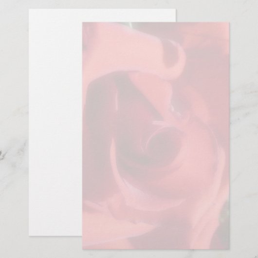 バラ固定 便箋 (正面/裏面)