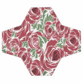 バラ国の赤い緑のヴィンテージフローラ サッカーボール (フラット)