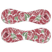 バラ国の赤い緑のヴィンテージフローラ ソフトボール (パネル)