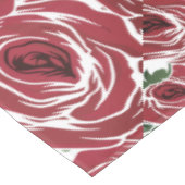 バラ国の赤い緑のヴィンテージフローラ テーブルクロス (アングル)