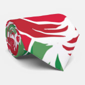 バラ国の赤い緑のヴィンテージフローラ ネクタイ (ロール)